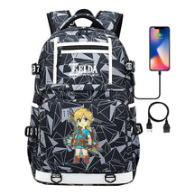 Legend Of Zelda Printed Usb Youth Student Backpack Men's And Women's Backpack Leisure Travel Bag
