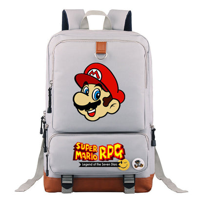Super Mario Print Youth Student Backpack, Travel Bag, Men's And Women's Backpack