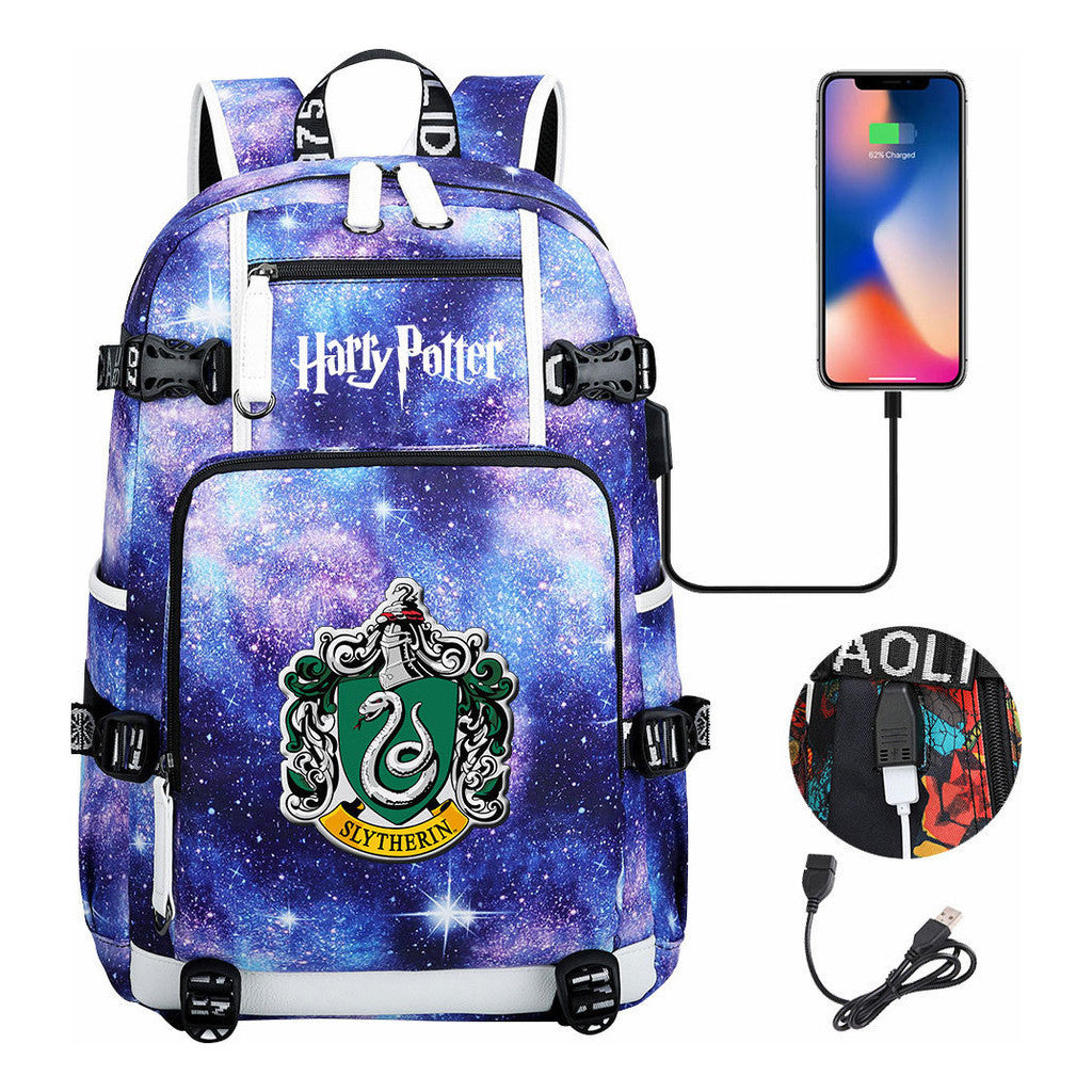 Magic School Usb Youth Student Backpack For Men And Women Leisure Travel Backpack