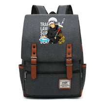 Anime Pirate King Luffy Printed Student School Bag Casual Belt Buckle Classic Backpack