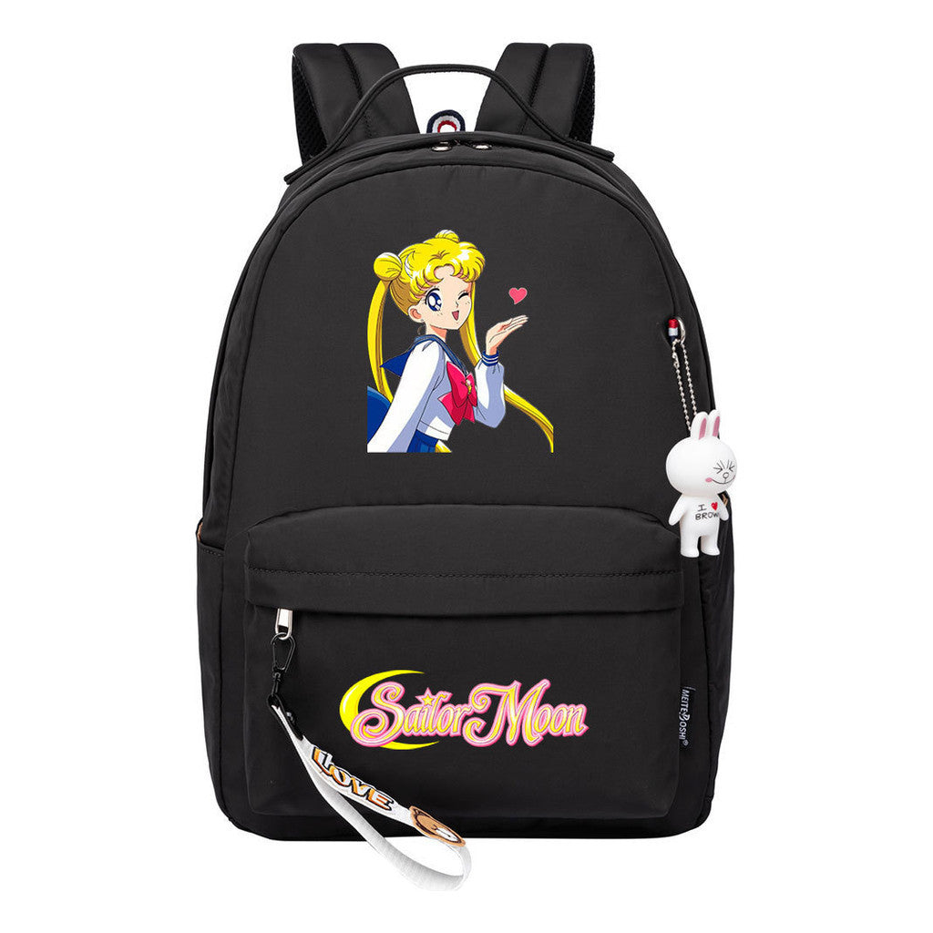 Beautiful Girl Warrior Printed Youth Student School Bag Men's And Women's Leisure Bag Women's Backpack
