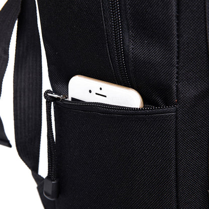 Fashion Printed Youth Student Backpack With Men's And Women's Casual Splicing Backpack