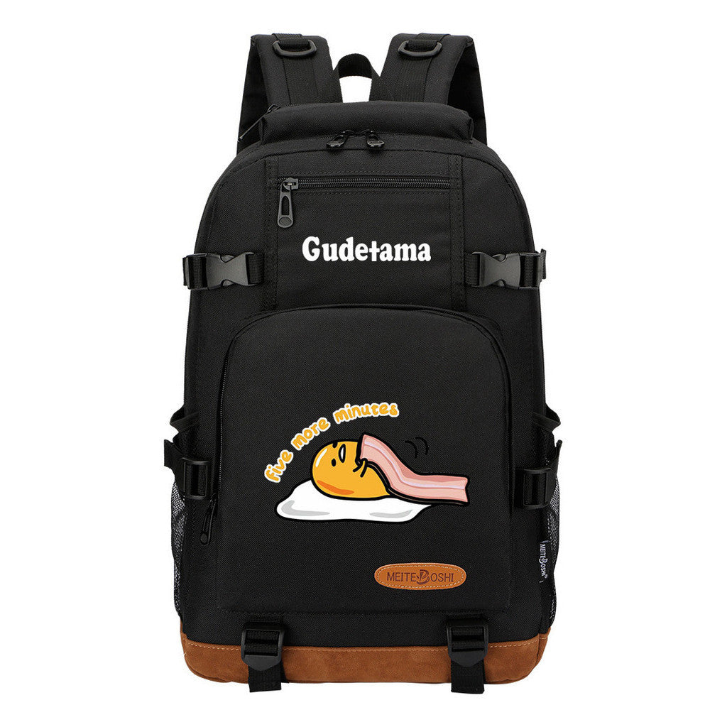 Lazy Teenage Student Backpack, Boys And Girls Backpack