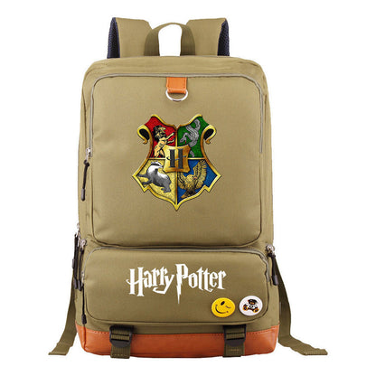 School Of Witchcraft And Wizardry Youth Student School Bag Large Capacity Travel Bag Men's And Women's Backpack