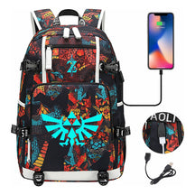 Legend Of Zelda Usb Youth Student Backpack For Men And Women's Leisure Travel Backpack