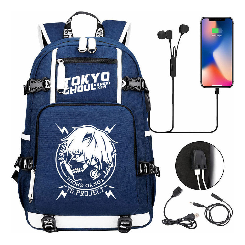 Usb Large Capacity Youth Student Backpack For Leisure Travel Backpack