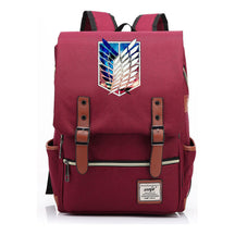 The Giant Of Manga Attack Printed Teenage Student Backpack For Men And Women With Casual Belt Buckle Classic Backpack  38*27*12.5cm