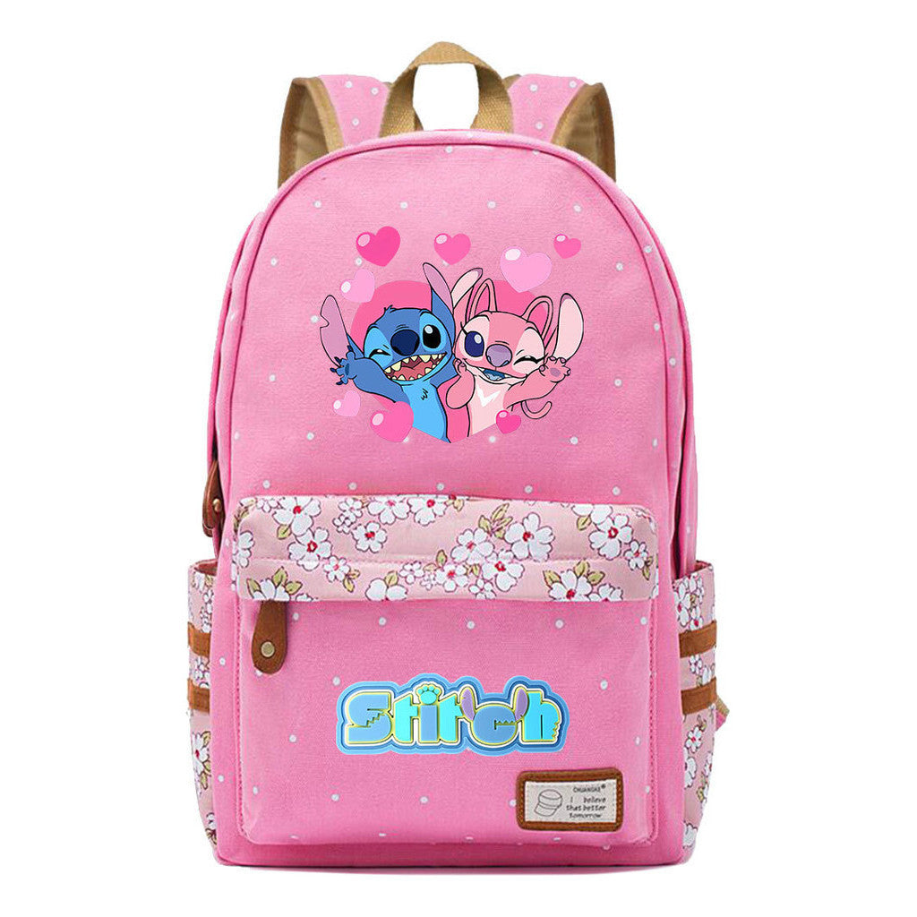 Japanese Anime Interstellar Baby Stitch Printed Youth Backpack Casual Backpack