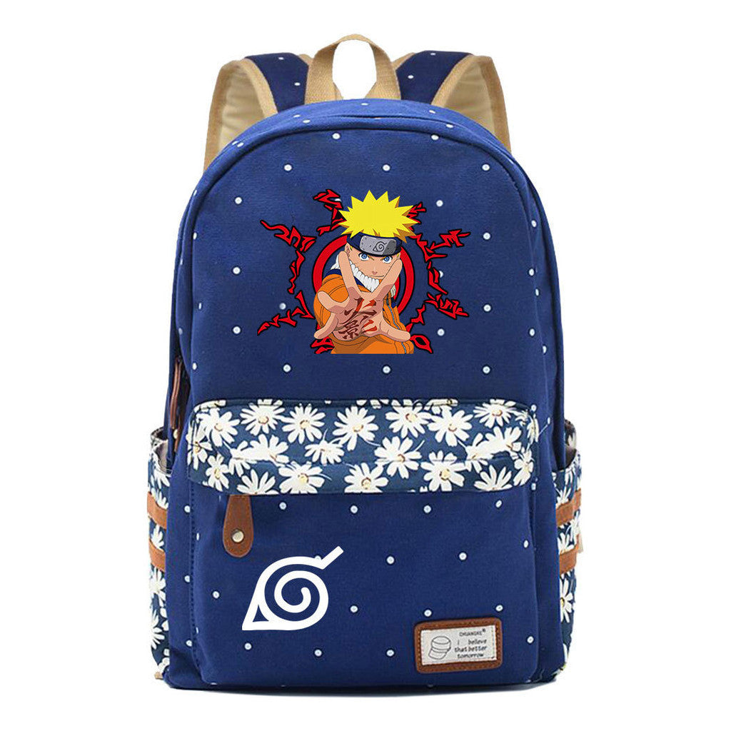 Naruto Youth Student School Bag Fashion Casual Backpack