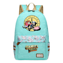 Cartoon, Anime, Bizarre Town, Teenage Student Backpacks, Floral Men's And Women's Backpacks