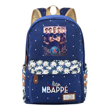 Football Star Mbappe Printed Teenage Girl Student Backpack, Fashionable And Casual Backpack