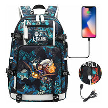 Anime Owl Magic Print Youth Student School Bag Backpack Leisure Travel Backpack