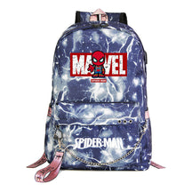 Superhero Printed Teenage Student Backpack For Boys And Girls, Casual Woven Strap Backpack