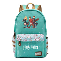 School Of Witchcraft And Wizardry Student Backpack, Floral Canvas, Female Backpack
