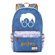 School Of Witchcraft And Wizardry Youth Student Backpack, Floral Canvas, Female Backpack
