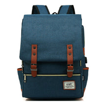 Usb Youth Student Backpack For Men And Women With Casual Belt Buckle Printed Backpack