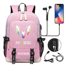 Sports Football Stars, Teenagers, Primary And Secondary School Students, Backpack Usb, Men's And Women's Leisure Backpack