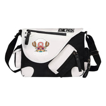 Anime One Piece Print Youth Student School Bag Canvas Single Shoulder Bag Men's And Women's Leisure Straddle Backpack