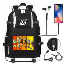 Naruto Usb Large Capacity Youth Student Backpack For Men And Women's Leisure Travel Backpack
