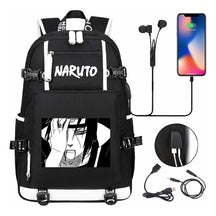 Naruto Usb Large Capacity Youth Student Backpack For Men And Women's Leisure Travel Backpack