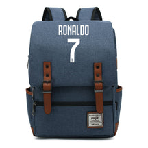 Football Star Cristiano Ronaldo Printed Student Backpack For Men And Women's Casual Classic Backpack