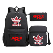 Strange Story Starry Sky Printed Youth Student Backpack 3-piece Set For Men And Women, Backpack Set