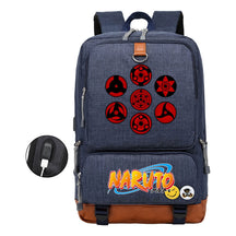 Naruto Printed Usb Student Backpack For Men And Women's Leisure Travel Backpack