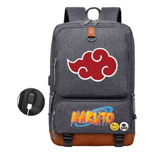 Naruto Printed Usb Student Backpack For Men And Women's Leisure Travel Backpack
