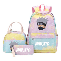 Naruto Student Girl Backpack Lunch Bag Three Piece Set Backpack Set