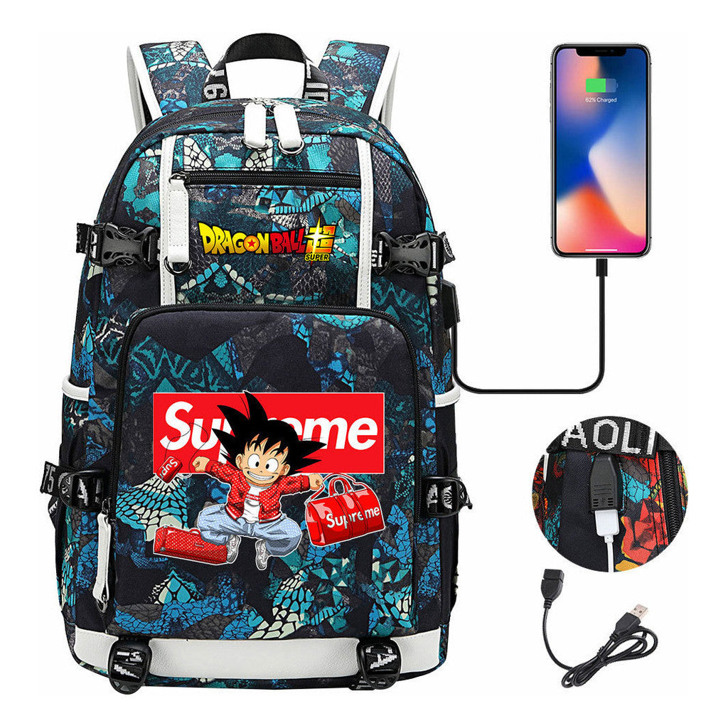 Usb Large Capacity Youth Student Backpack For Men And Women's Leisure Travel Backpack
