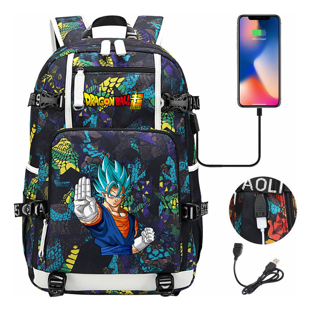 Usb Large Capacity Youth Student Backpack For Men And Women's Leisure Travel Backpack