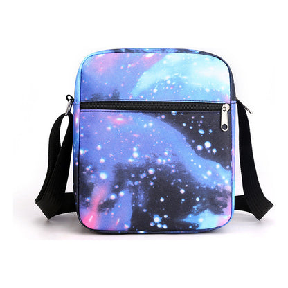 Anime Naruto Starry Sky Youth School Bag Three Piece Set For Boys And Girls Backpack Set