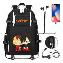 Volleyball Youth Usb Large Capacity Youth Student School Bag Men's And Women's Leisure Travel Backpack