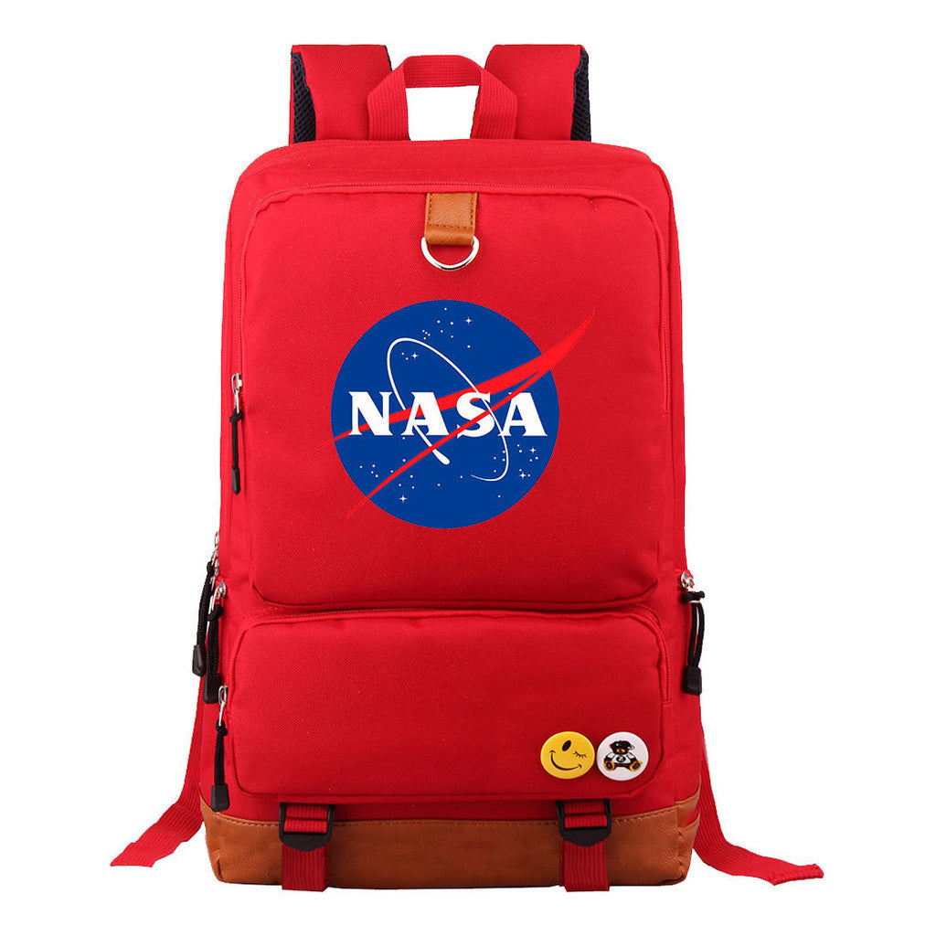 Nasa Fashion Printed Youth Student School Bag Large Capacity Travel Bag Men's And Women's Backpack