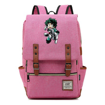 Anime My Heroes Academy Printed Youth Student Backpack Men's And Women's Leisure Belt Buckle Classic Backpack