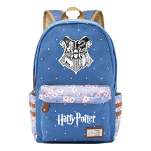 School Of Witchcraft And Wizardry Youth Student Backpack, Floral Canvas, Female Backpack