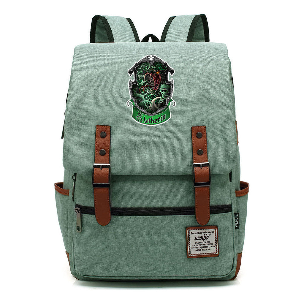 Academy Of Magic Print Teen Student School Bag For Men And Women Casual Belt Buckle Classic Backpack 43*29*13.5cm