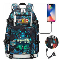 Printed Youth Student School Bag Large Capacity Leisure Travel Backpack