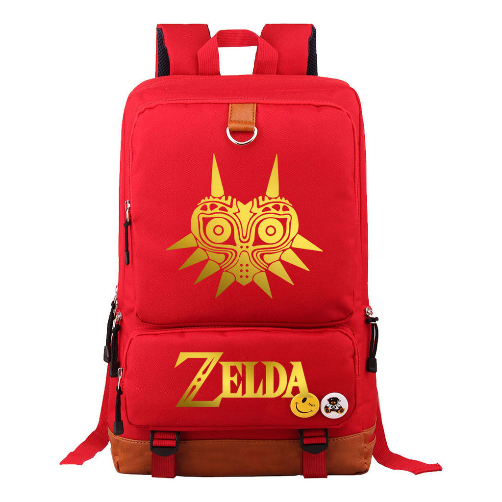 Golden Selda Kingdom Tear Print Youth Student School Bag Travel Bag Shoulder Travel Backpack