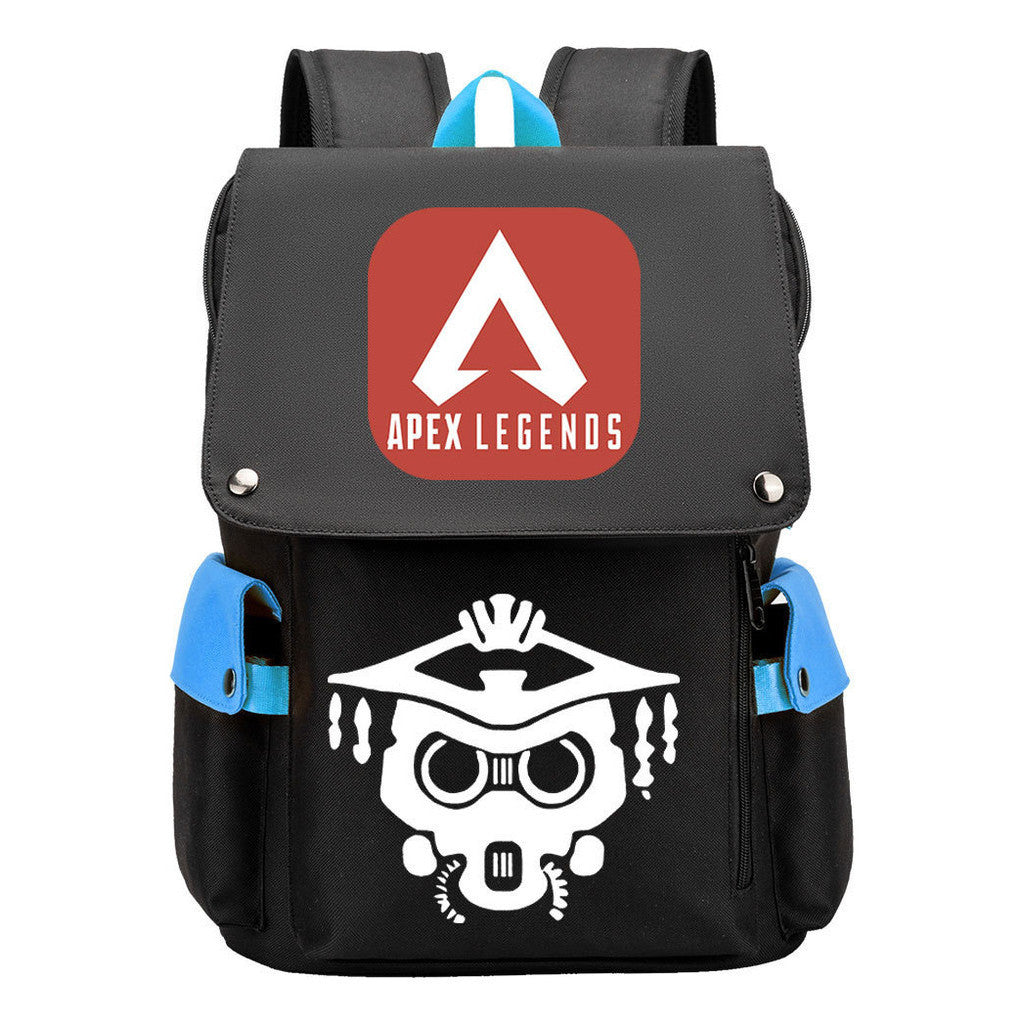 Apex Hero Print Usb Charging Head Youth School Bag Casual Backpack