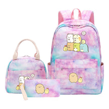 Corner Biology Student School Bag Lunch Bag Three Piece Set Backpack Set