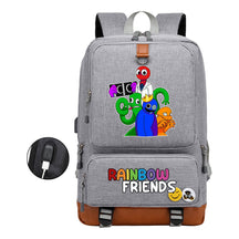 Rainbow Friend Usb Youth School Bag Leisure Travel Backpack