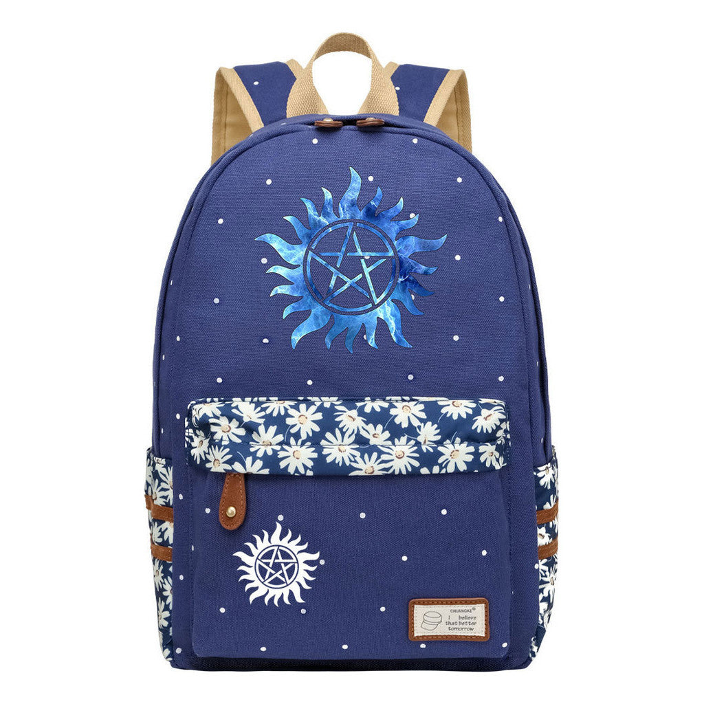 Evil Power Printed Student School Bag Fashion Casual Backpack
