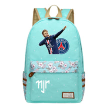 Football Star Neymar Printed Youth School Backpack For Primary And Secondary School Students, Fashionable And Casual Backpack