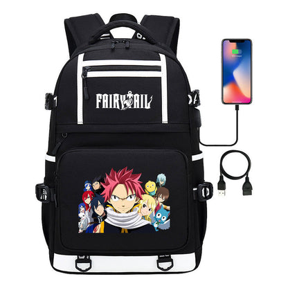 Usb Youth Student School Bag Men's And Women's Backpack Leisure Travel Bag