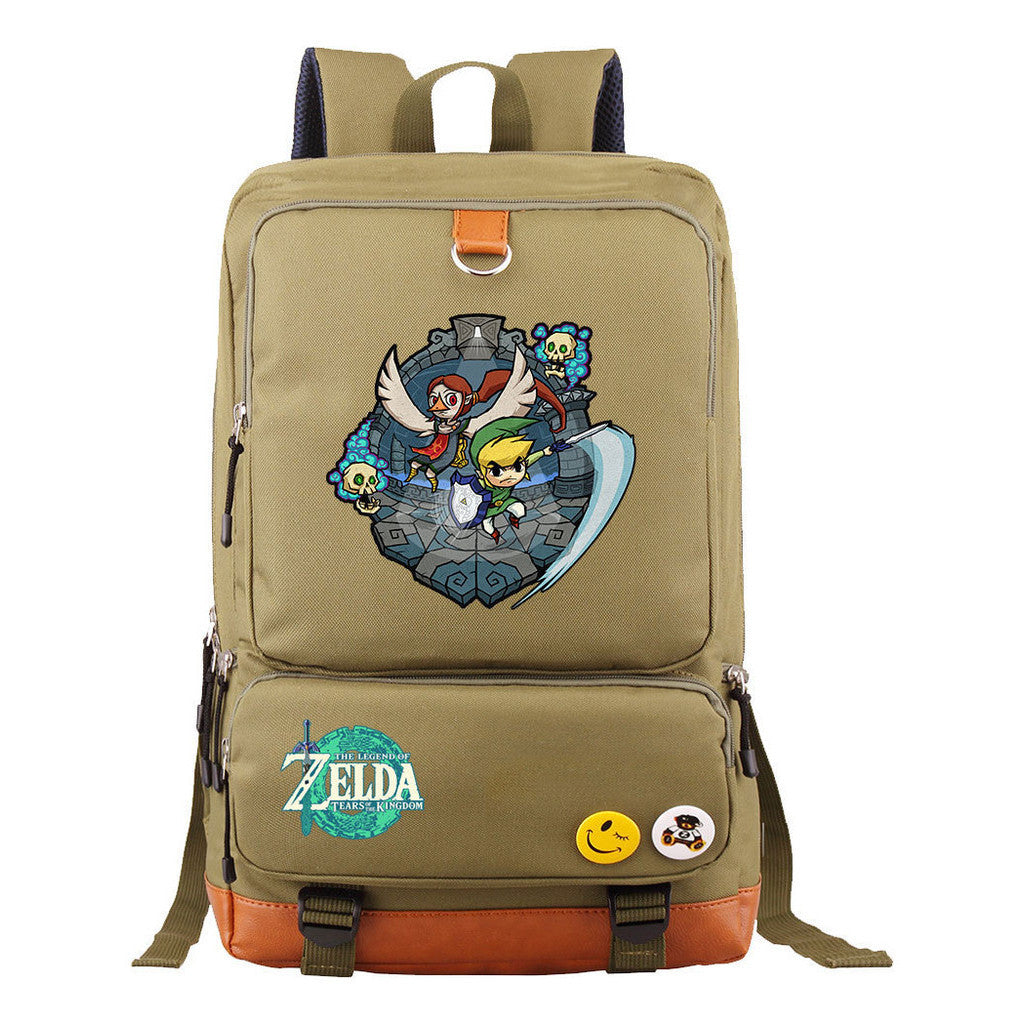 Printed Teenage Student Backpack, Travel Bag, Men's And Women's Backpack