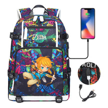 Printed Teenage Student Backpack For Men And Women With Backpacks