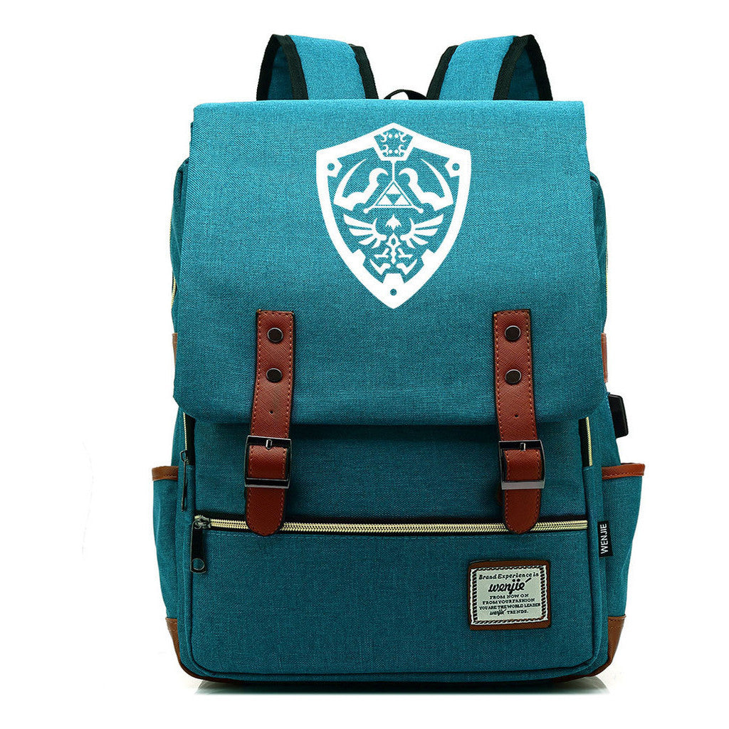Game The Tear Seal Of The Kingdom Of Zelda Student Backpack Usb Men's And Women's Leisure Backpack