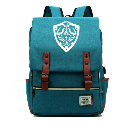 Game The Tear Seal Of The Kingdom Of Zelda Student Backpack Usb Men's And Women's Leisure Backpack
