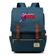 Printed Youth Student Backpack Usb Men's And Women's Casual Backpack